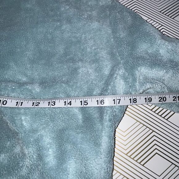 The North Face Women’s Sz S Teal Green Fleece Sherpa 1/4 Zip Pockets Mitten Hand - Picture 8 of 9